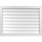 Ekena Millwork Vertical Surface Mount PVC Gable Vnt: Non-Functional, w/2"W x 1-1/2"H, Brickmould Frame, 36"W x 26"H GVPVE36X2602SN - alternate 1